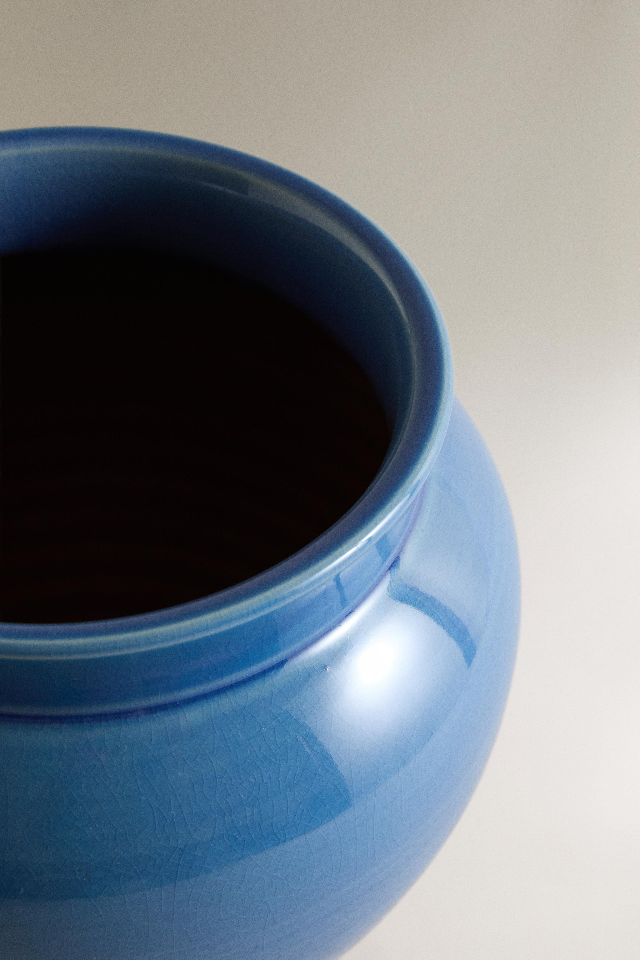ENAMELLED CERAMIC VASE